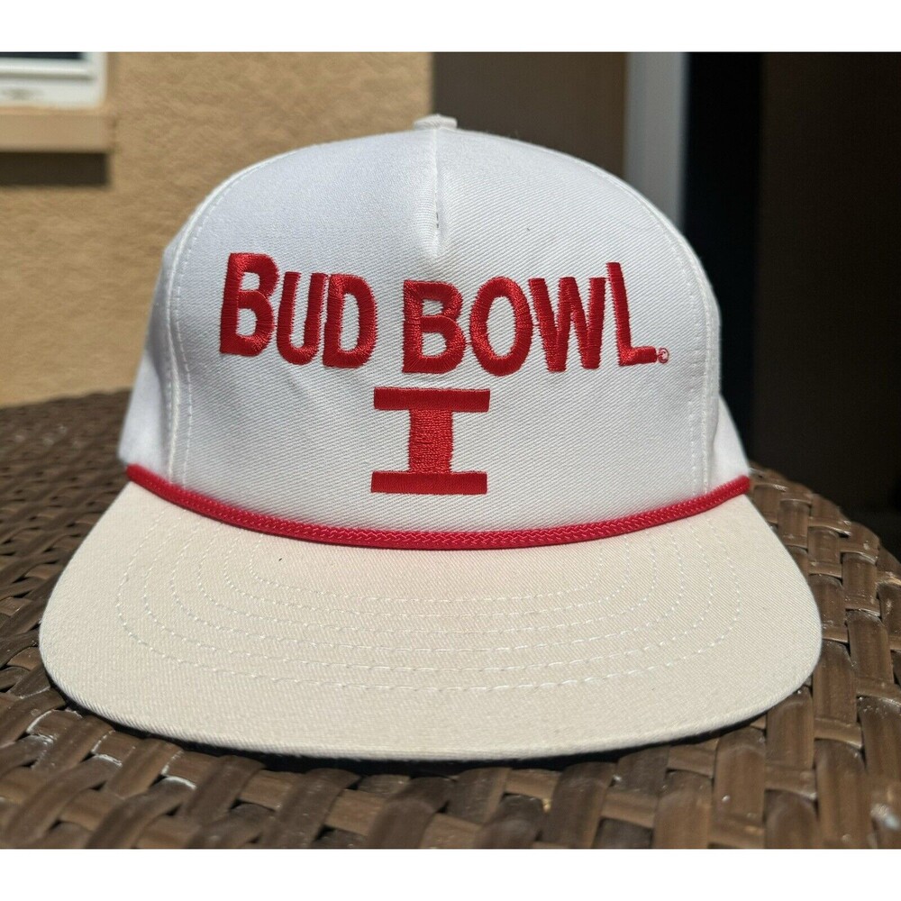 Vintage Stylemasters Bud Bowl 1 Football Snapback Cap Made In USA NWOT